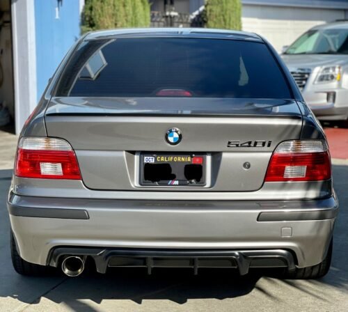 BMW E39 Rear Diffuser M Sport Lip Spoiler M5 Bumper ABS Plastic - Image 3