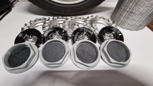 BMW Style 5 15″ aluminum center caps – 4×100 hubcaps set - Image 3