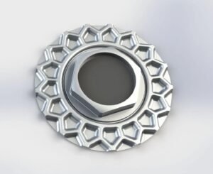 BMW Style 5 16“ 5×120 (waffle style) Aluminum center cap set