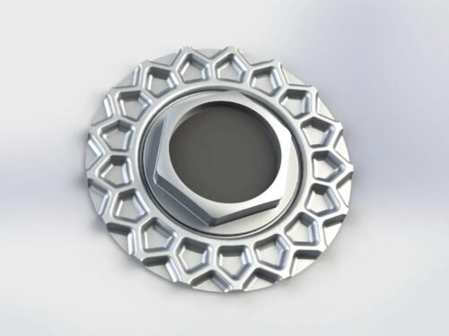 BMW Style 5 15″ aluminum center caps – 4×100 hubcaps set