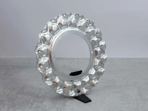 BBS RC 090 17″ & 18" waffle style Aluminum custom center caps (Set of 4) - Image 8