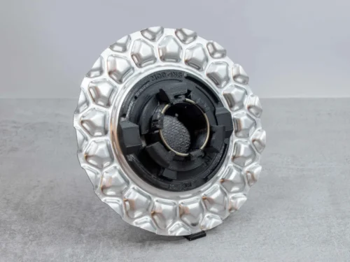 BBS RC 090 17″ & 18" waffle style Aluminum custom center caps (Set of 4) - Image 4