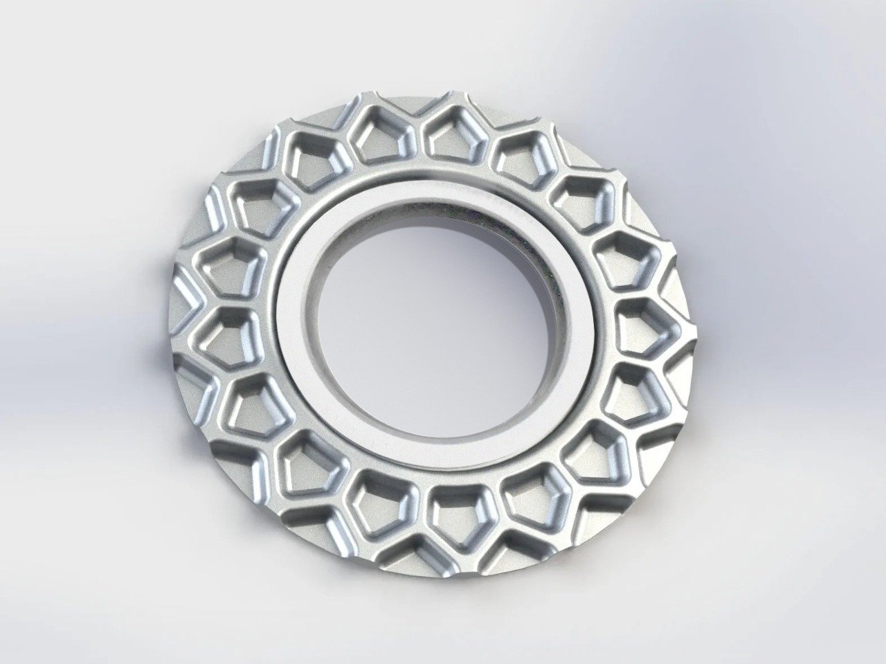Waffle plate for BMW Style 5 15″ 4×100 wheels (Aluminum)