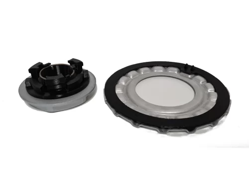 BMW Style 5 16“ 5×120 (waffle style) Aluminum center cap set - Image 2