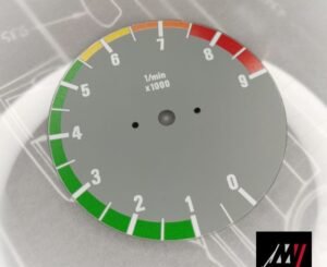 BMW E30 Gray RPM Cluster Face Inspired by the E46 M3 Cluster Design (C10 9000 Gray)