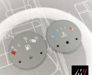 BMW E30 Gray Cluster Fuel and Coolant Faces Inspired by the E46 M3 Cluster Design