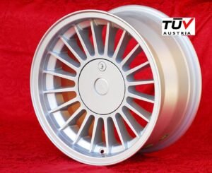 BMW Alpina Style 8x16 ET24 5x120 silver/black 5 E12, E28, E34, 6 E24, 7 E23, E32, E3, E9 (1 Piece)