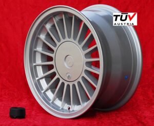 BMW Alpina Style 8x16 ET28 4x100 silver/black 3 E21, E30 (1 Piece)