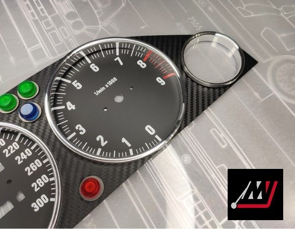 BMW E30 Track Cluster Conversion Kit (With Light Indication Covers) - Image 7