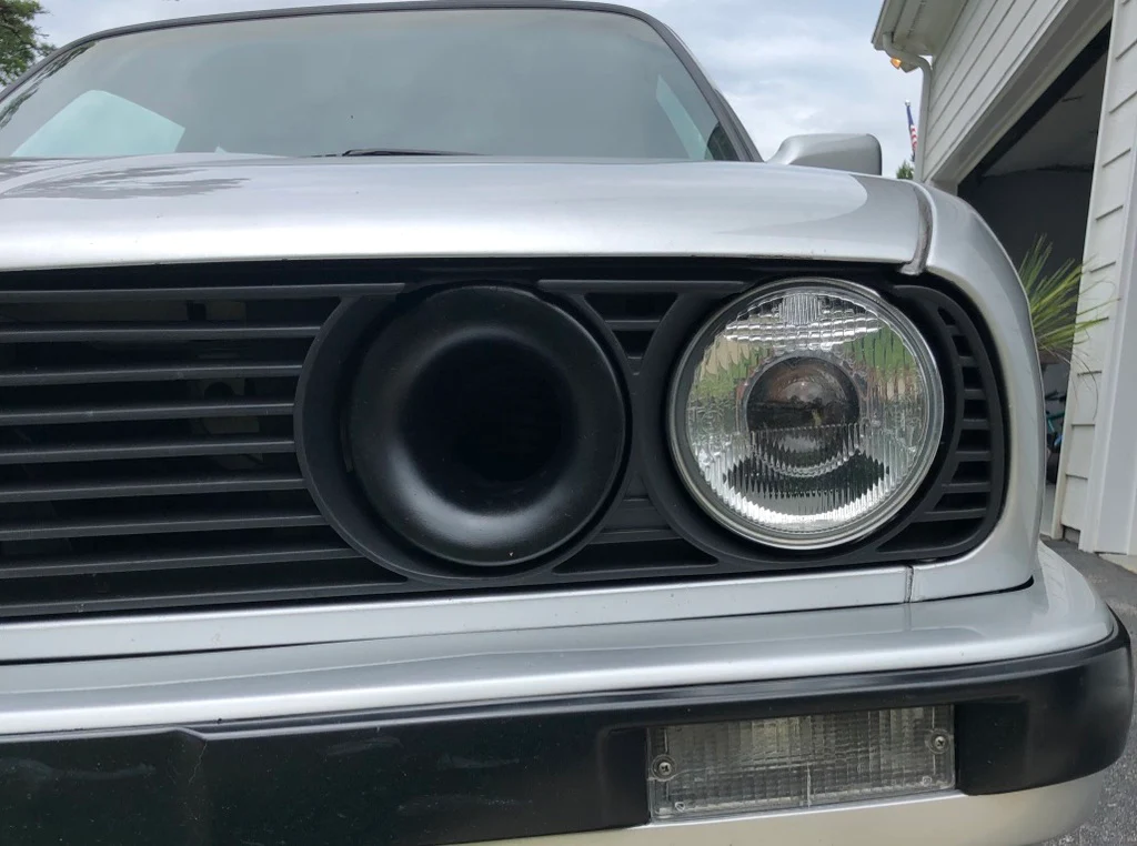 BMW E30 Air Inlet Duct Headlight Cold Air Intake