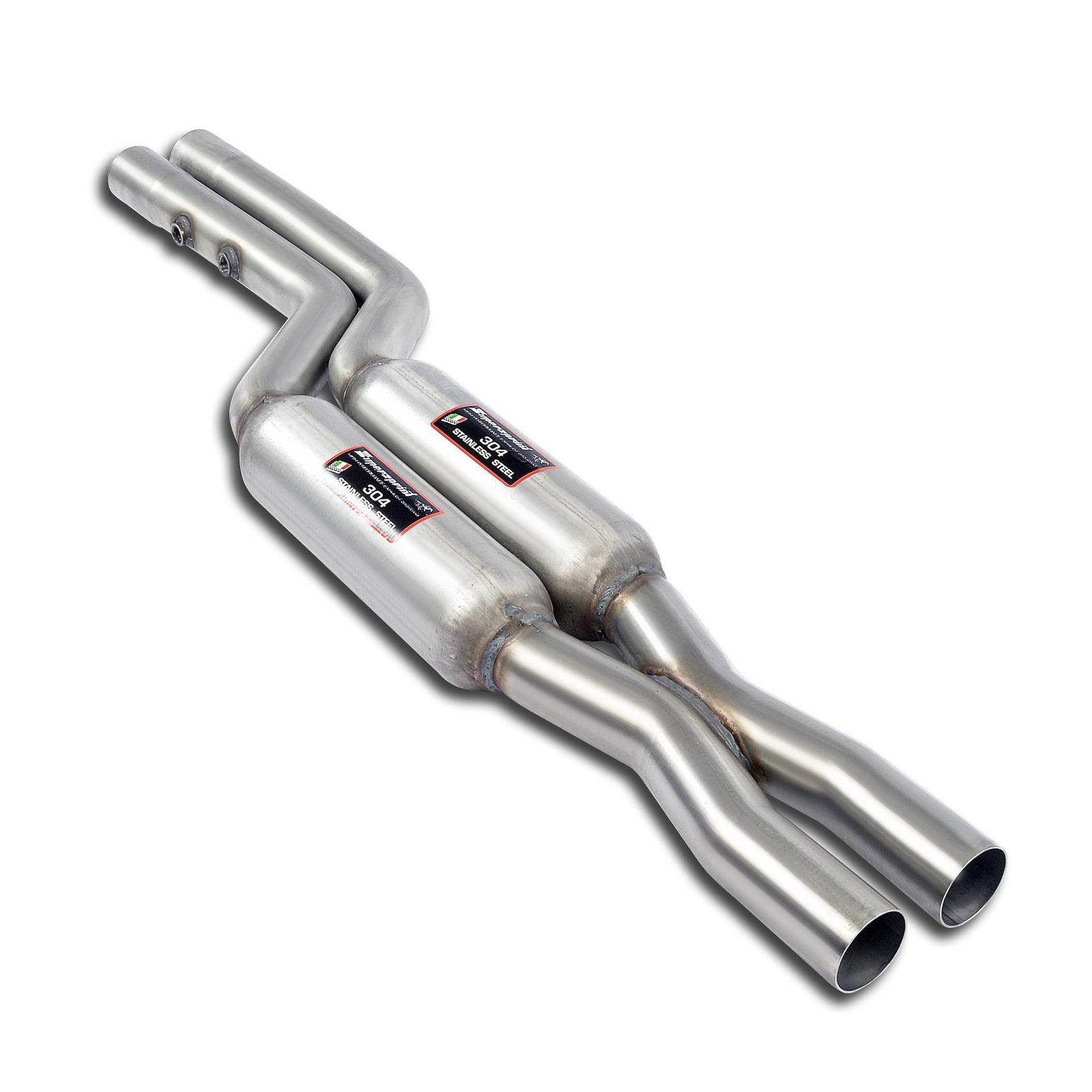 BMW E30 Supersprint Front Exhaust 100% Stainless Steel System, 2 x Ø60mm - Full Kit Only
