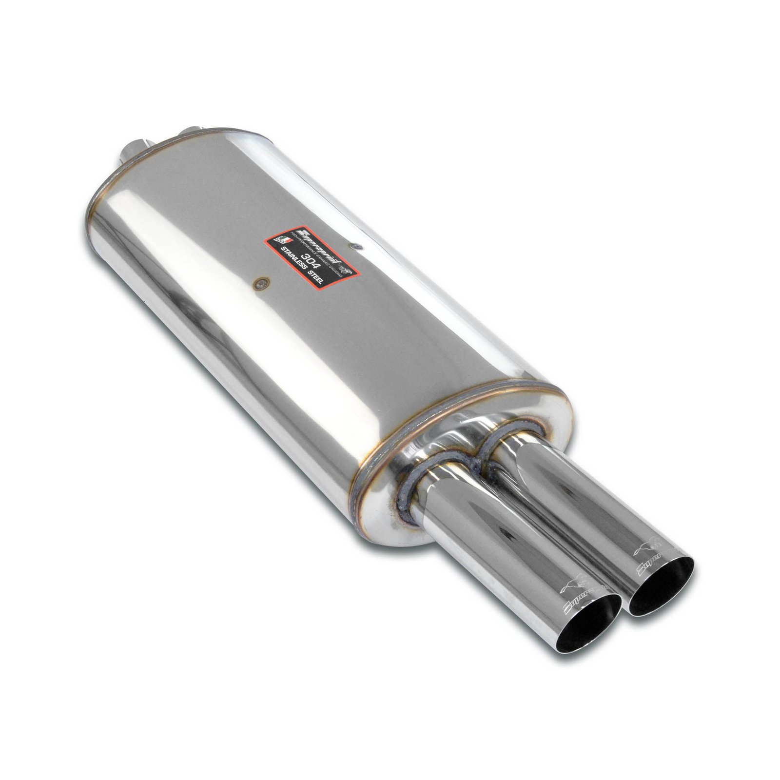 BMW E30 Supersprint Rear Exhaust OO70 100% Stainless Steel System, 2 x Ø50mm Full Kit Only