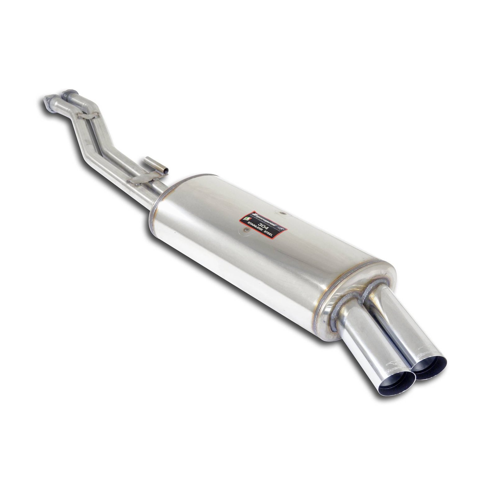BMW E30 Supersprint Rear Exhaust OO76 100% Stainless Steel System, 2 x Ø45mm