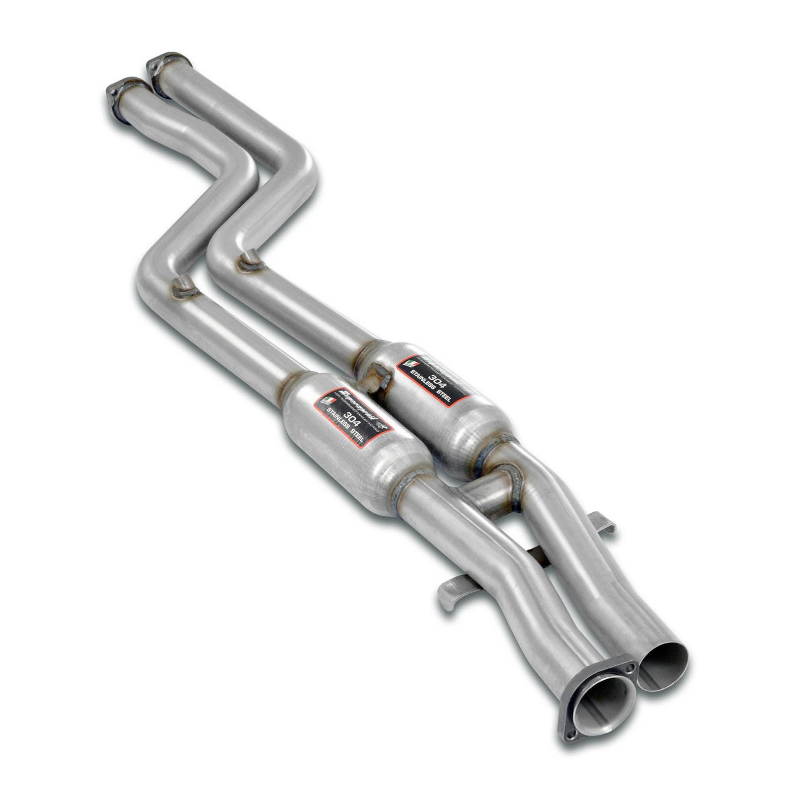 BMW E36 Supersprint Front Exhaust Resonated with "H-Pipe" 100% Stainless Steel System, Oversize 2 x Ø60mm Full Kit Only Supercharger/Stroker Conversion (3.0L / 3.2L / 3.3L)