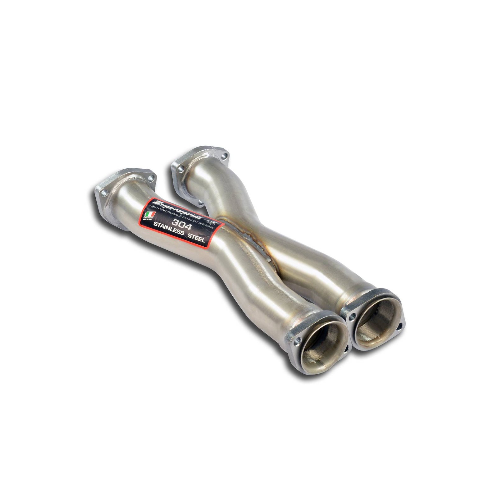 BMW E30 Supersprint Connecting Pipe "X-Pipe" 100% Stainless Steel System, 2 x Ø60mm Full Kit Only