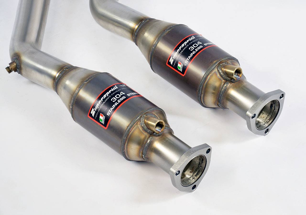 BMW E30 Supersprint Metallic Catalytic Converters 100% Stainless Steel System, 2 x Ø60mm Full Kit Only - Image 2