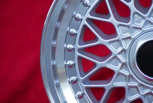 BBS Super RS Style Rims Set 7x16 5x120 BMW E12, E28, E34, E24, E23, E32, E3, E9 - Image 6