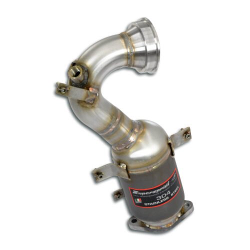 Abarth 500 ABARTH 500 ABARTH 1.4T "ASSETTO CORSE" (190 Hp) 2009 SuperSprint Turbo downpipe kit +  Metallic catalytic converter 200 CPSI